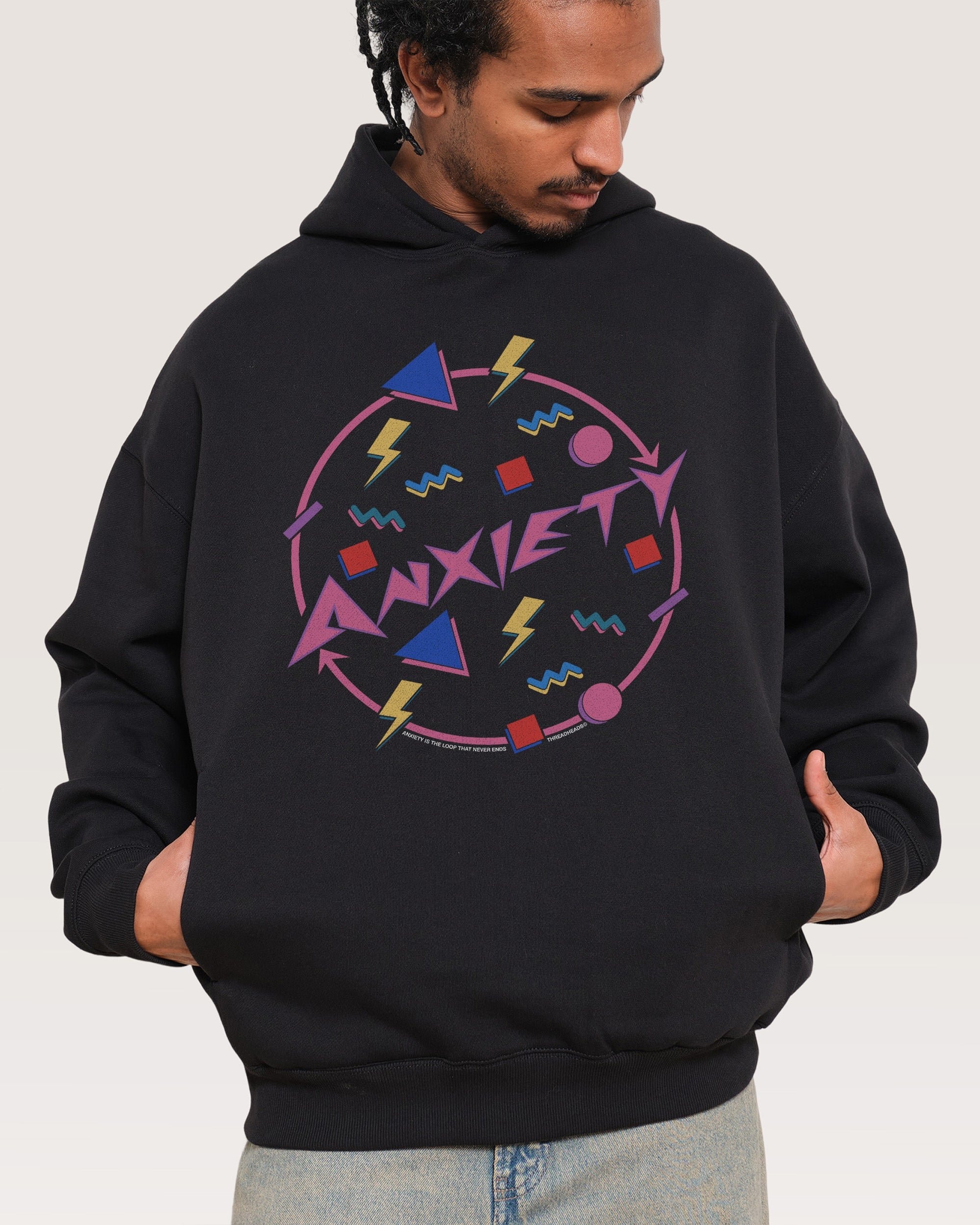 Anxiety Hoodie Premium Unisex Graphic Hoodie 340 GSM Cotton Blend