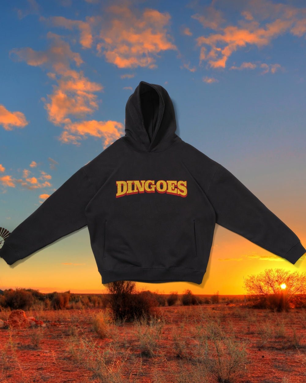 Territory Dingoes Hoodie - Premium Unisex Graphic Hoodie 340 GSM Cotton Blend