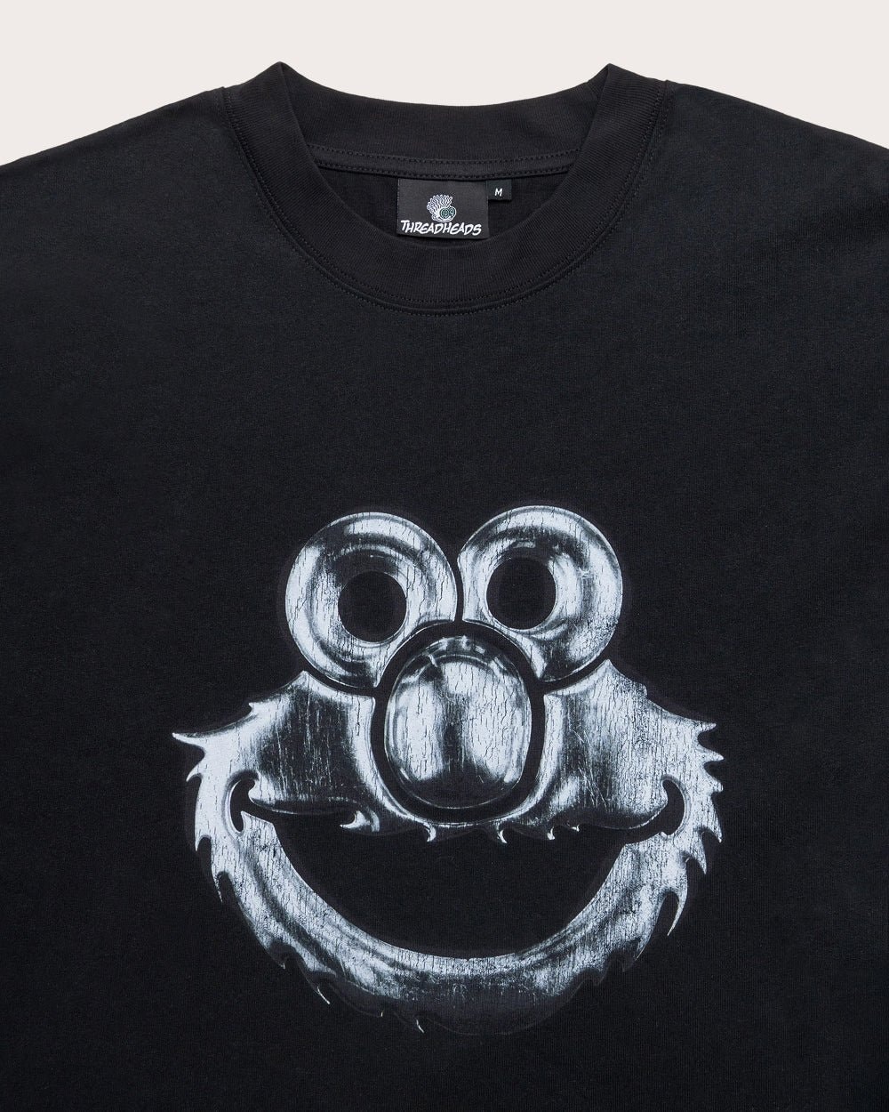 Elmo Chrome Oversized T-Shirt Sesame Street Graphic Tee Unisex 100% Combed Cotton