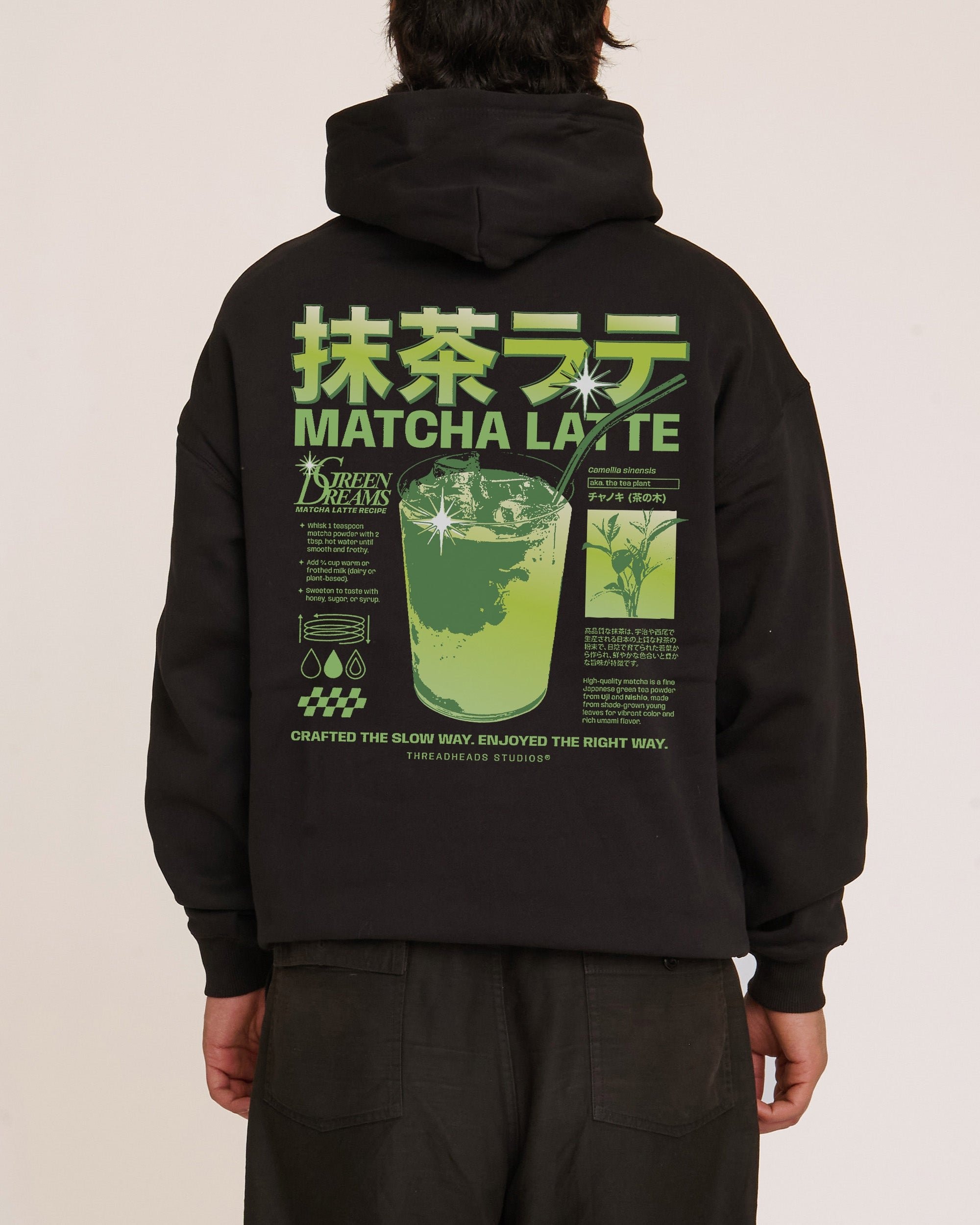 Matcha Latte Hoodie - Premium Unisex Graphic Hoodie 340 GSM Cotton Blend