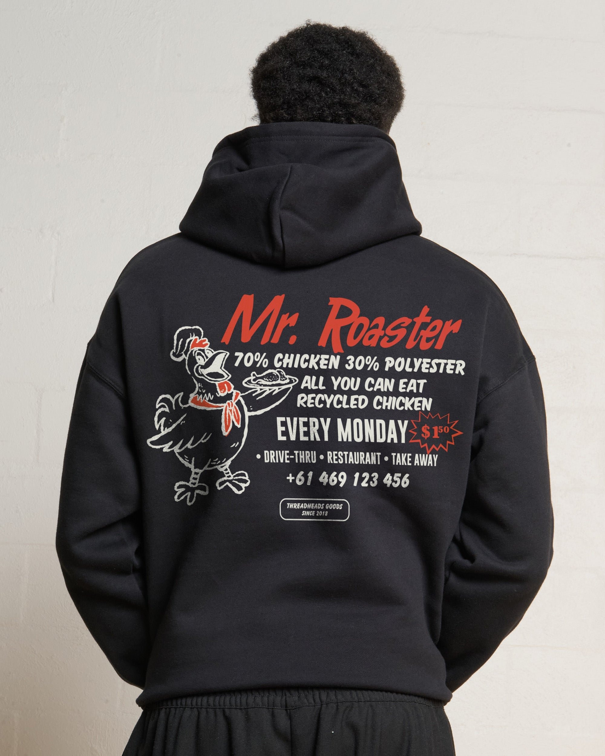 Mr. Roaster Fried Chicken Hoodie - Premium Unisex Graphic Hoodie
