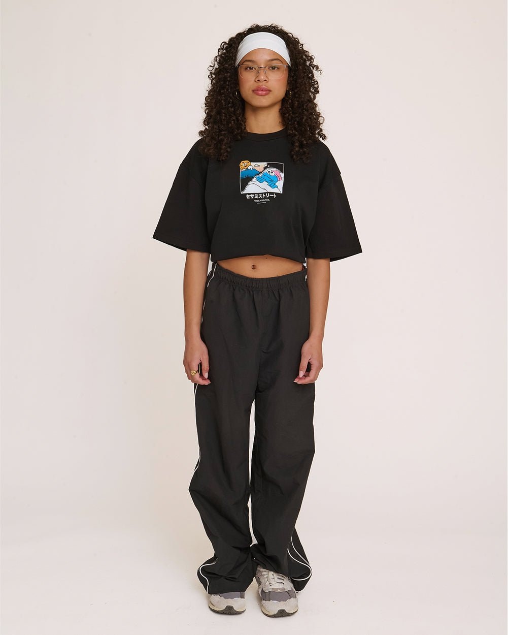 Cookie Monster Fuji Dreaming Oversized Graphic Tee Unisex 100% Combed Cotton