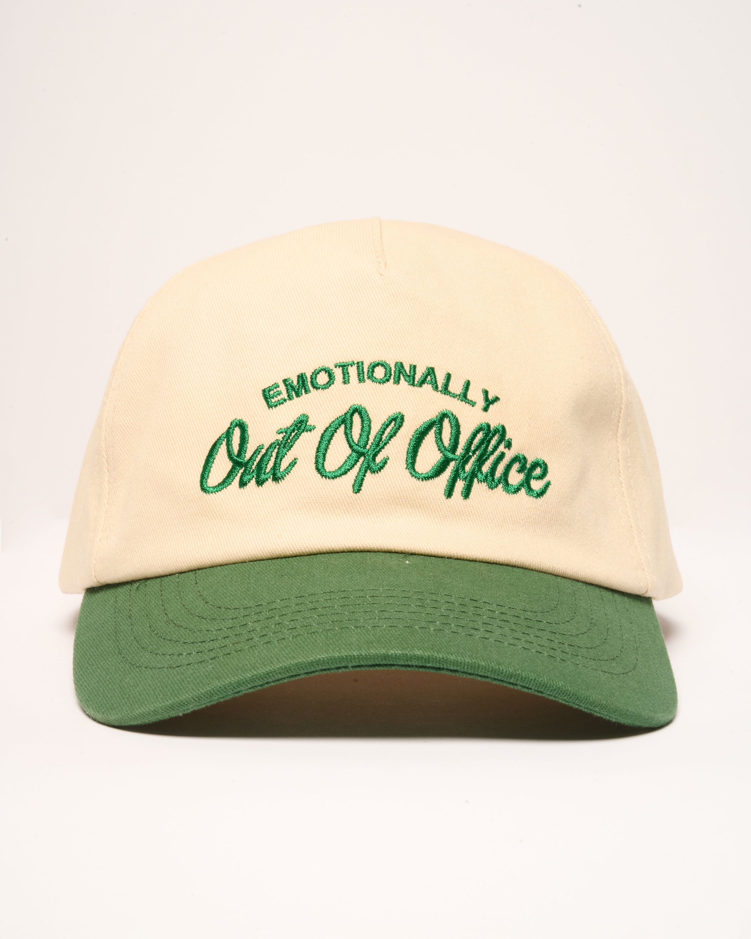 Out Of Office Unisex Cotton Hat - Adjustable Embroidered Cap by Threadheads