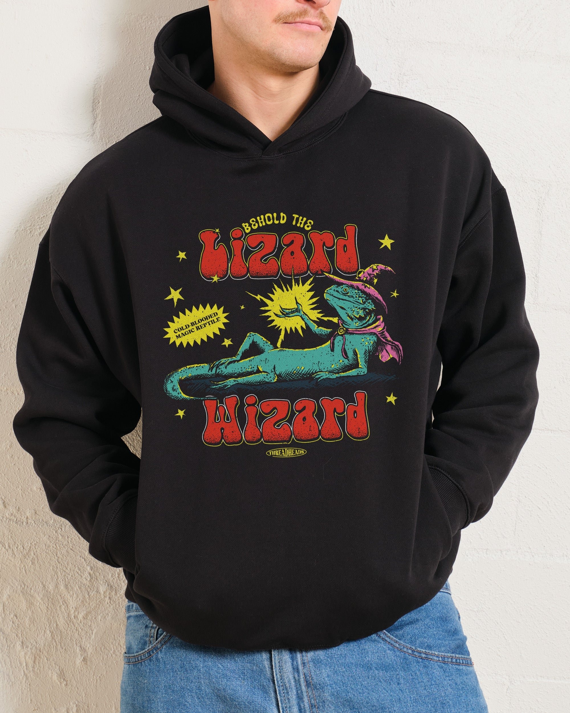 Lizard Wizard Hoodie - Premium Unisex Graphic Hoodie 340 GSM Cotton Blend