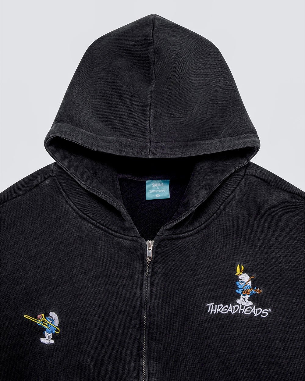 Smurf Ensemble Hoodie - Premium Unisex Zip Hoodie 100% Cotton