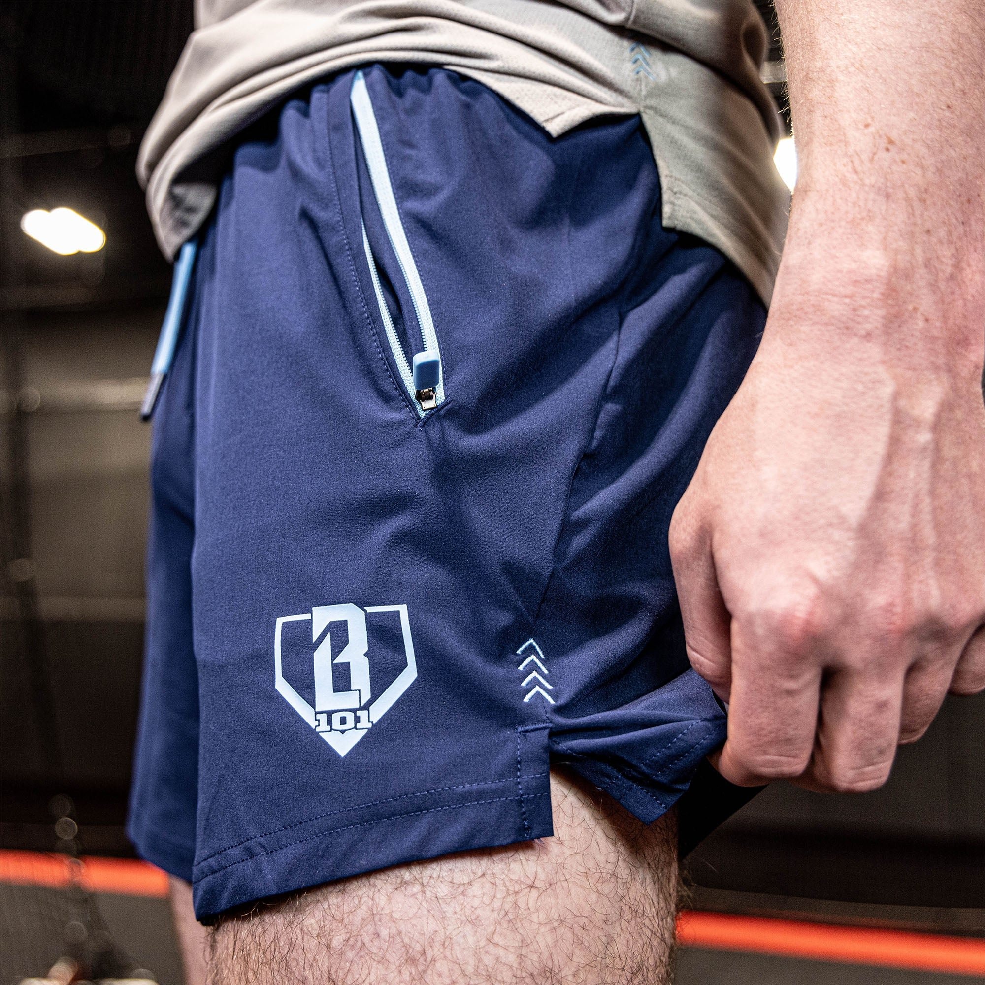 Pro Series Shorts V2 Navy Light Blue Baseball Athletic Shorts