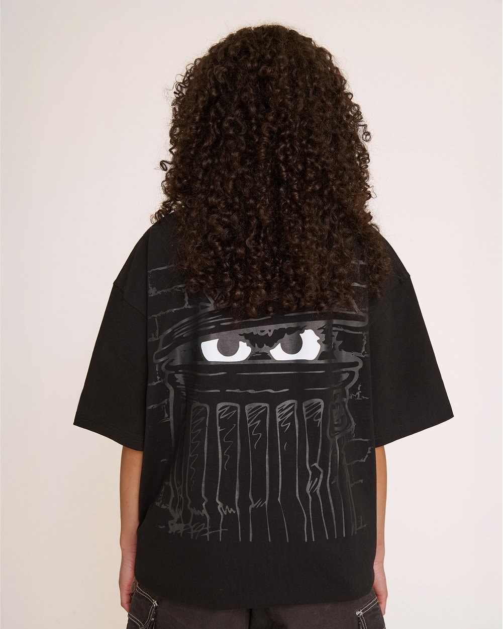 Oscar Japanese Oversized Graphic Tee Sesame Street Collab Unisex 100% Combed Cotton
