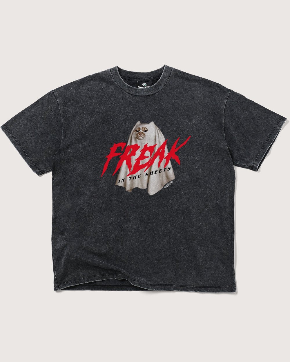 Freak in the Sheets Oversized Graphic Tee Unisex 90s Boxy Fit 100% Combed Cotton
