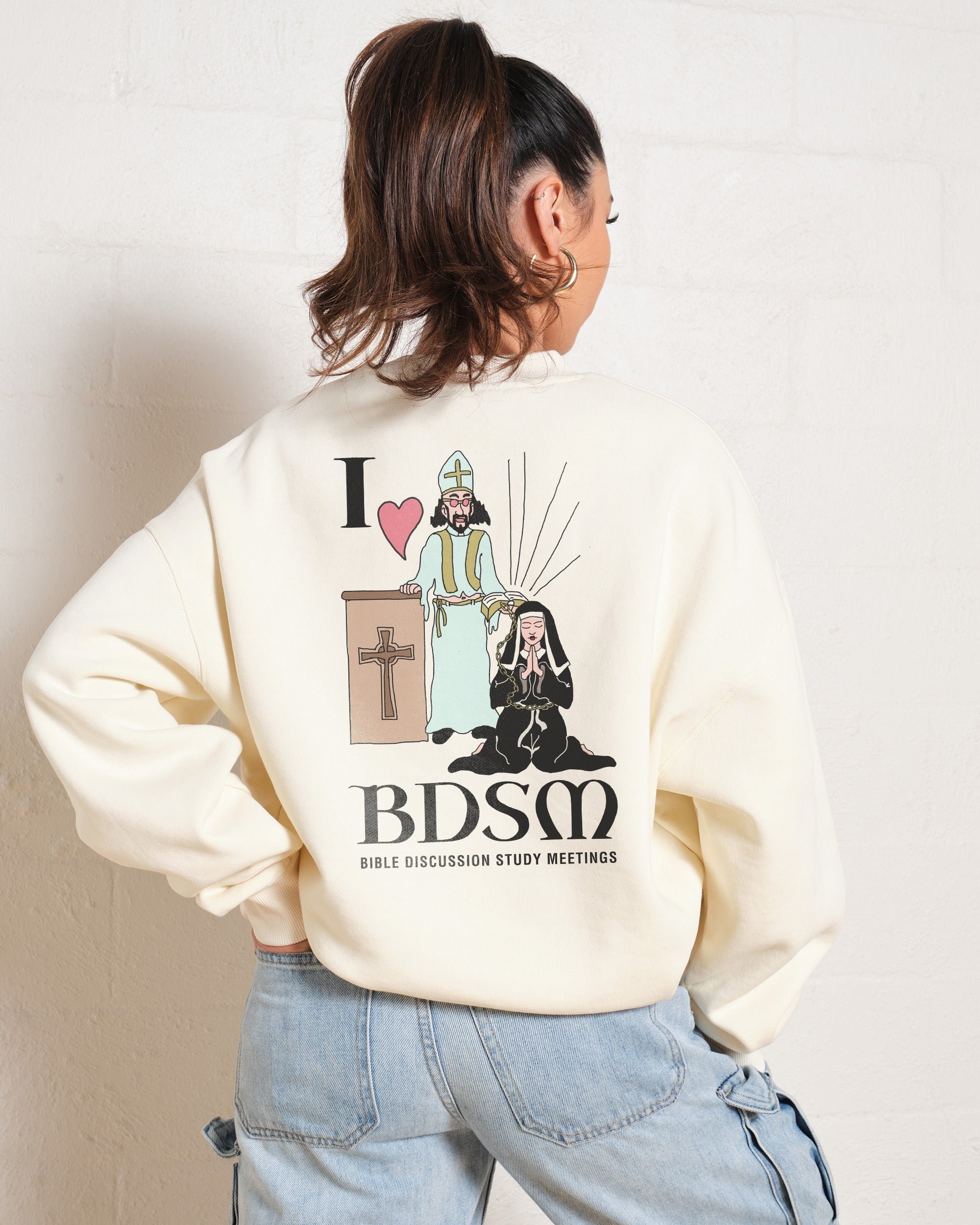 I Love BDSM Sweatshirt - Premium Unisex Graphic Sweatshirt