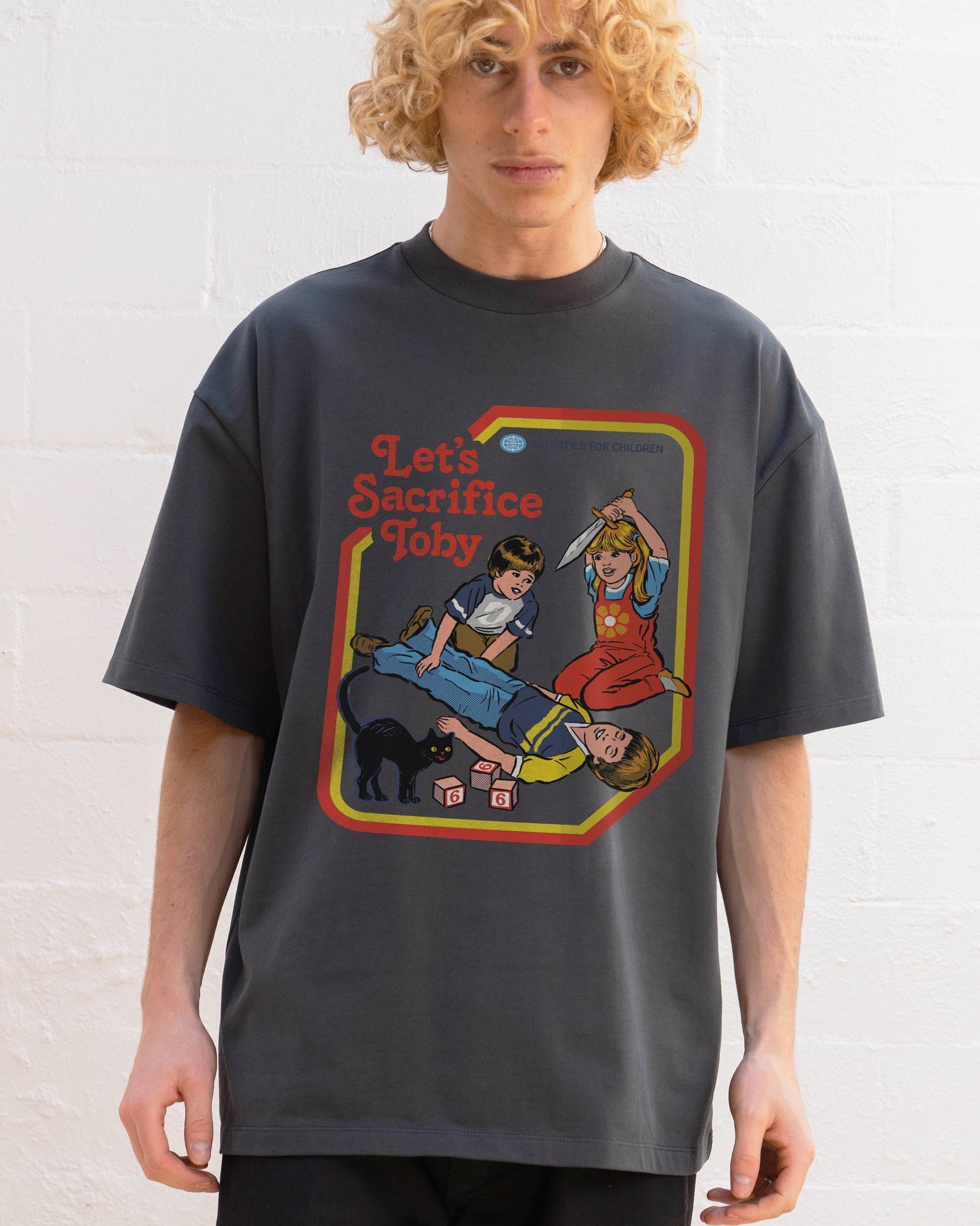 Let's Sacrifice Toby Oversized Graphic Tee - Unisex 100% Combed Cotton 275gsm Steven Rhodes