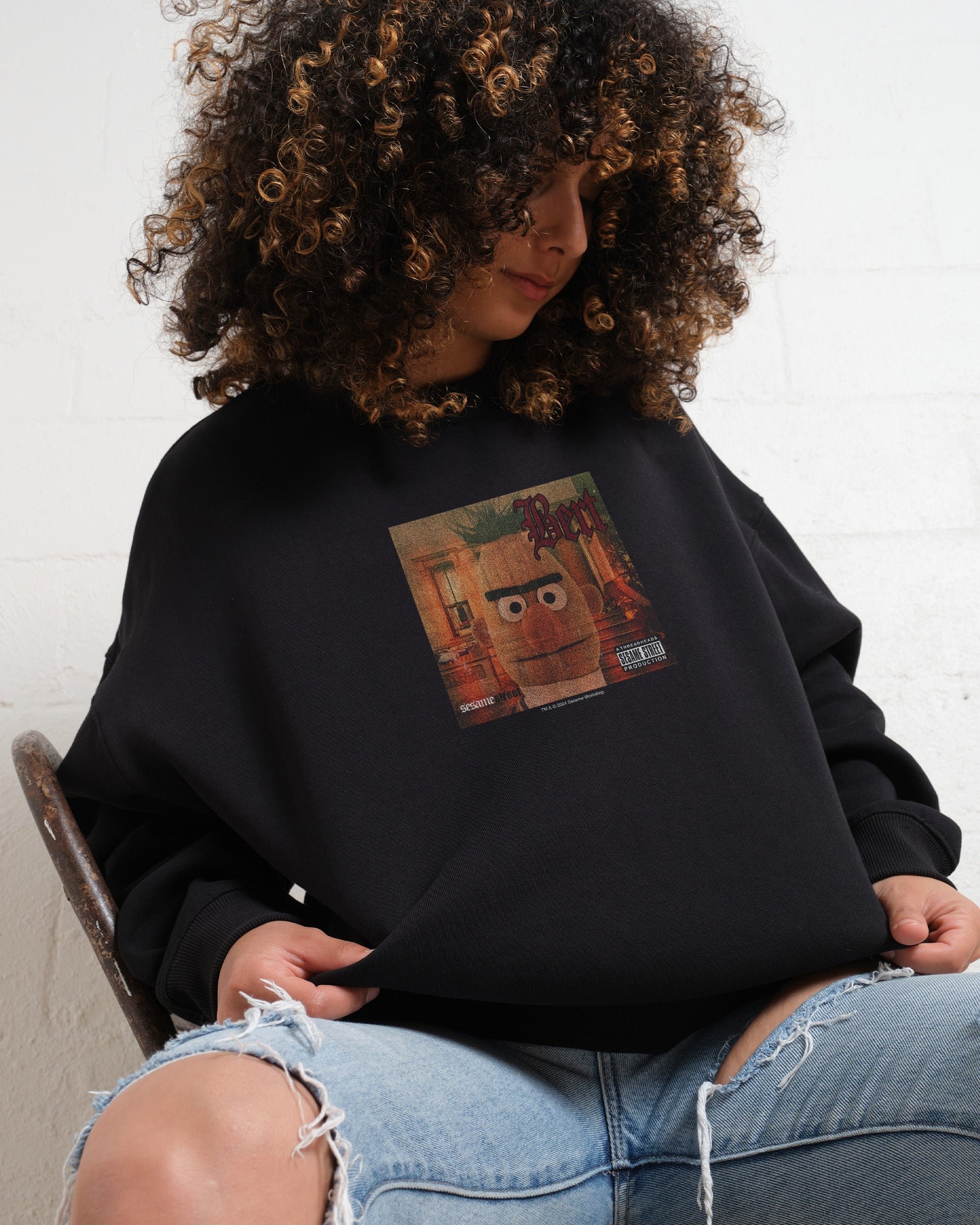 Bertmatic Sweatshirt Sesame Street Collab Premium Graphic Sweatshirt