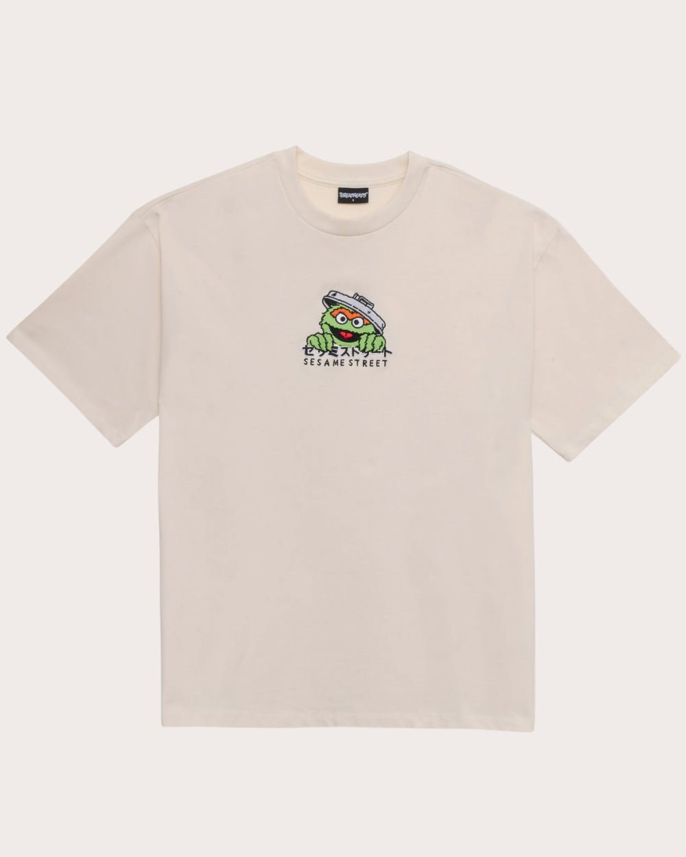 Oscar Tokyo Oversized Embroidered Sesame Street Tee - Unisex 100% Combed Cotton